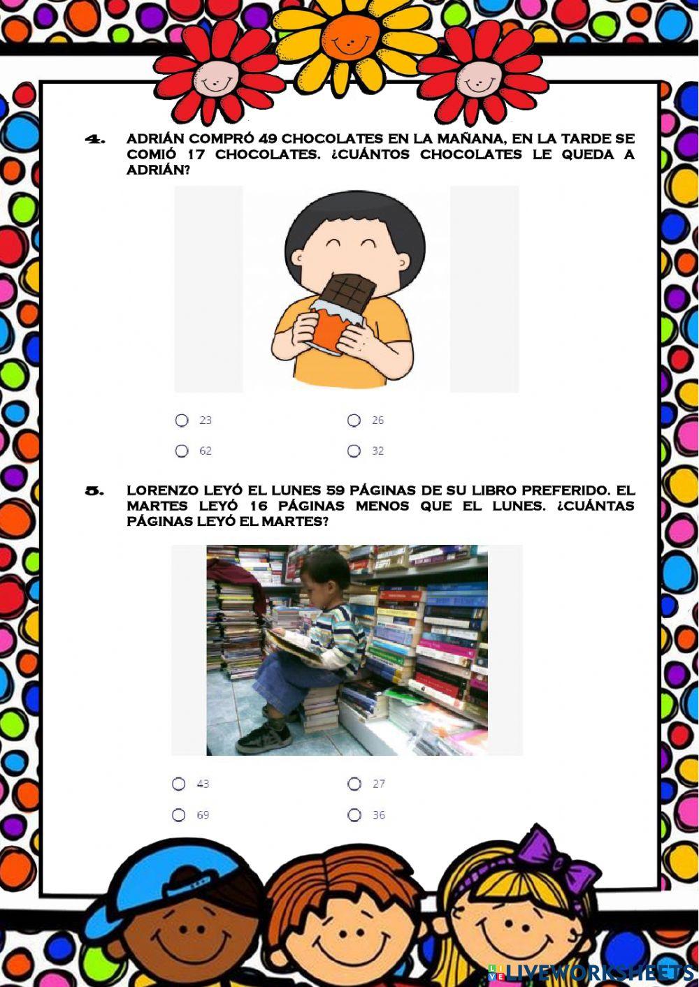 Resolviendo problemas de sumas y restas