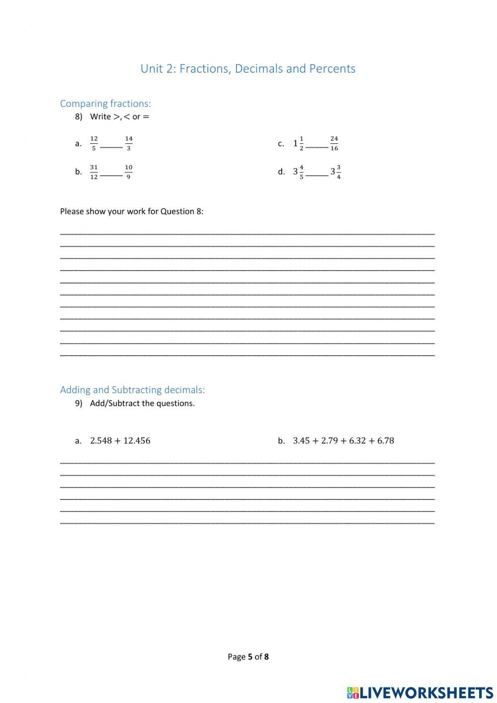 Grade 7 Term 1 - Booklet