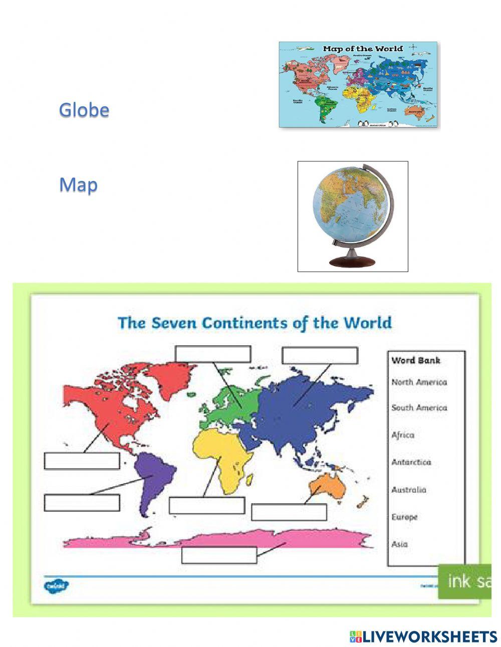 Maps online pdf worksheet for Second grade | Live Worksheets