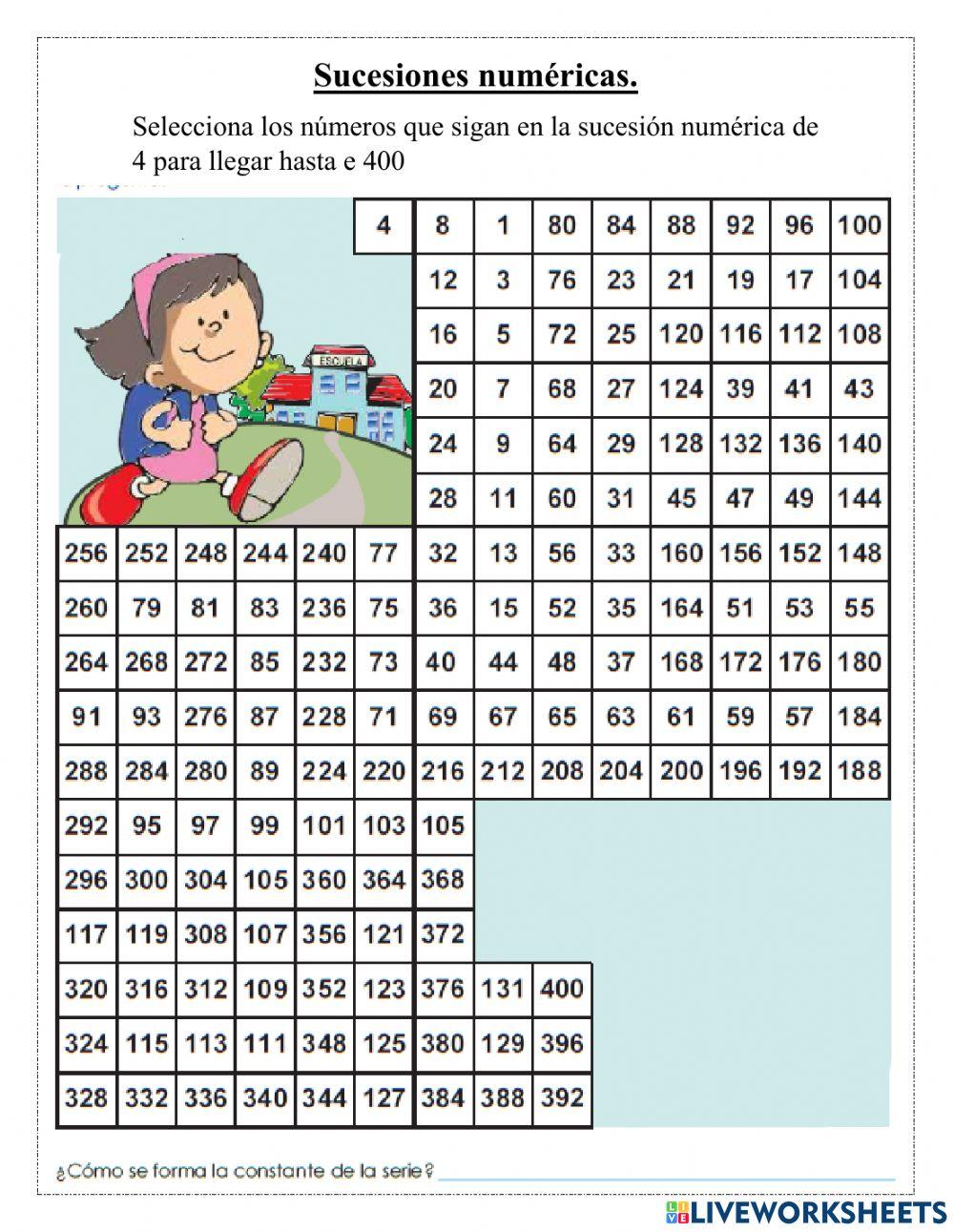 Sucesiones numéricas