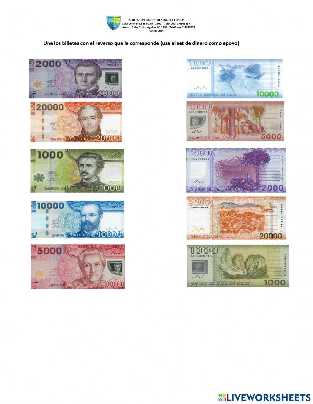 Reconocimiento de monedas y billetes