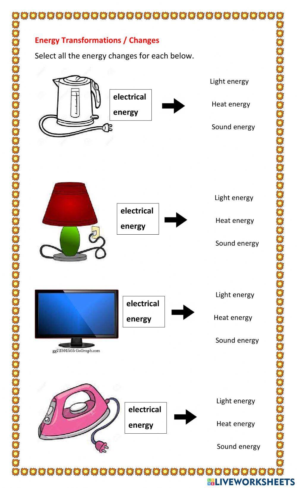 Science - Energy Transformations