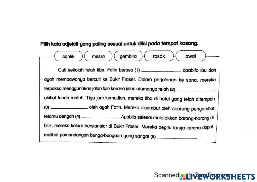 Latihan tatabahasa tahun 4