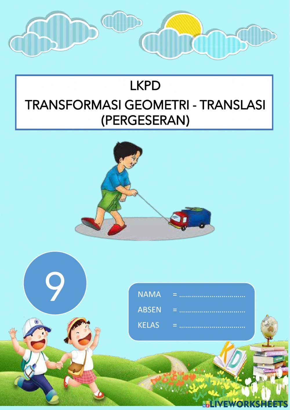 Lkpd transformasi geometri - translasi