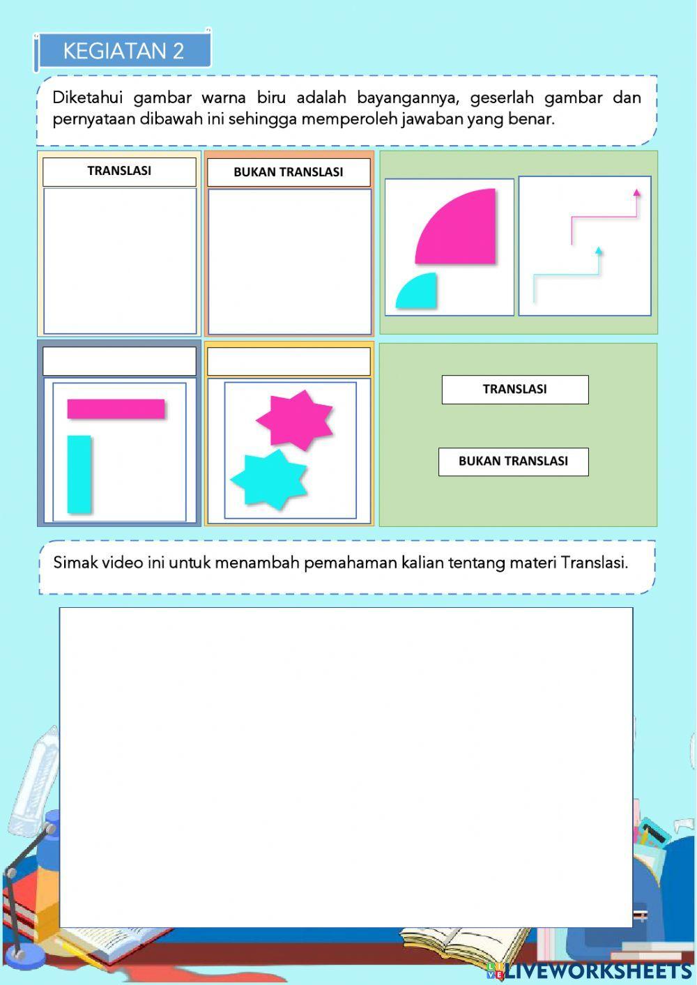 Lkpd transformasi geometri - translasi Lkpd transformasi geometri - translasi