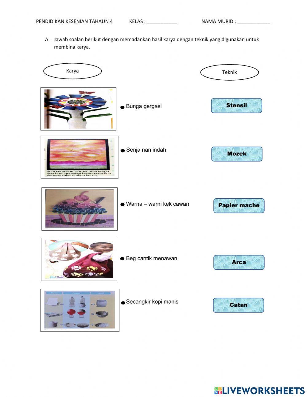 Pendidikan kesenian Tahun 4