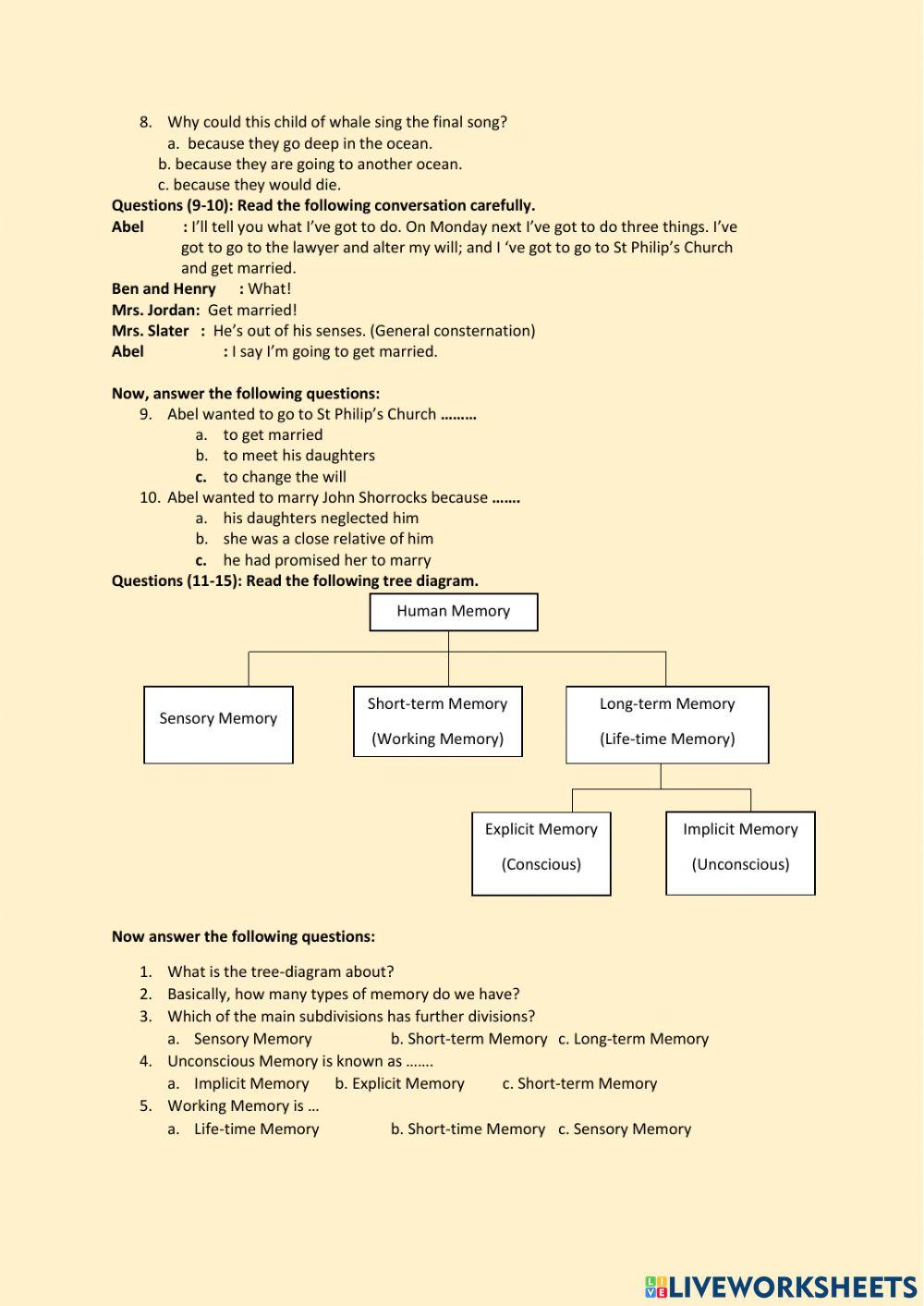 Reading Comprehension Test - 2