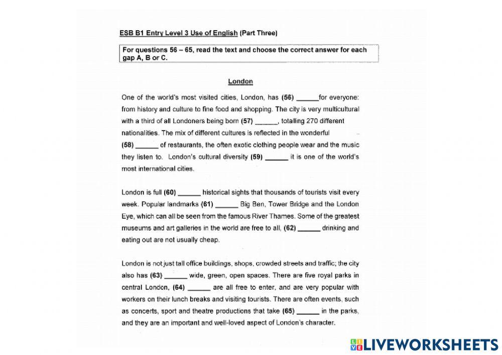 Esb b1 use of english sample 1