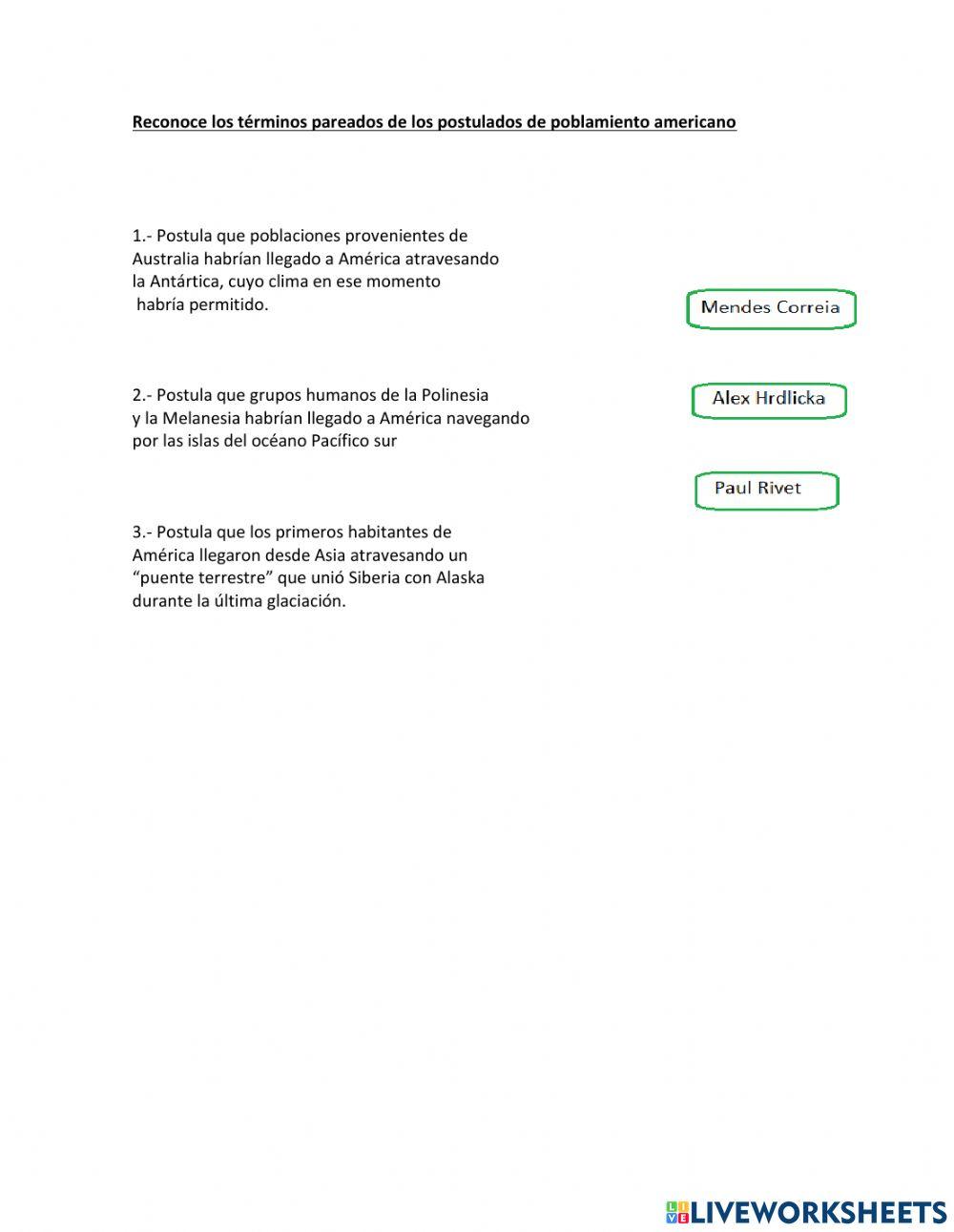 Poblamiento americano