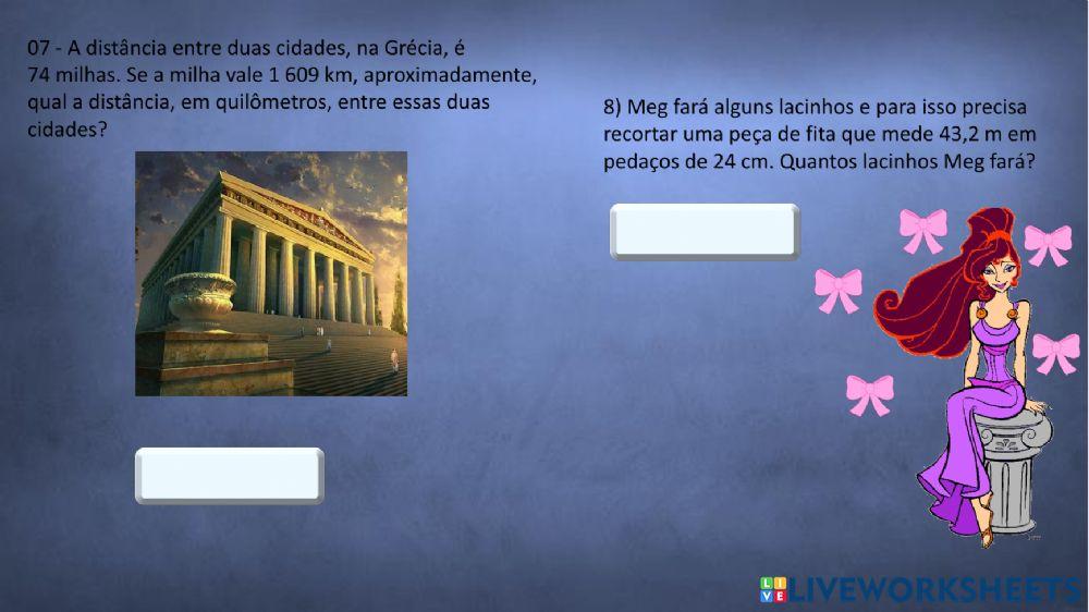 Medidas de comprimento