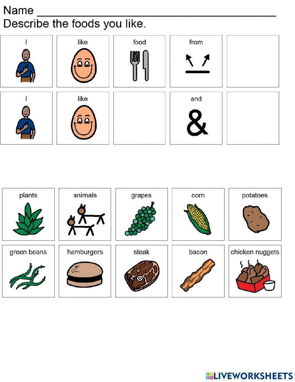 Foods I like Foods I like