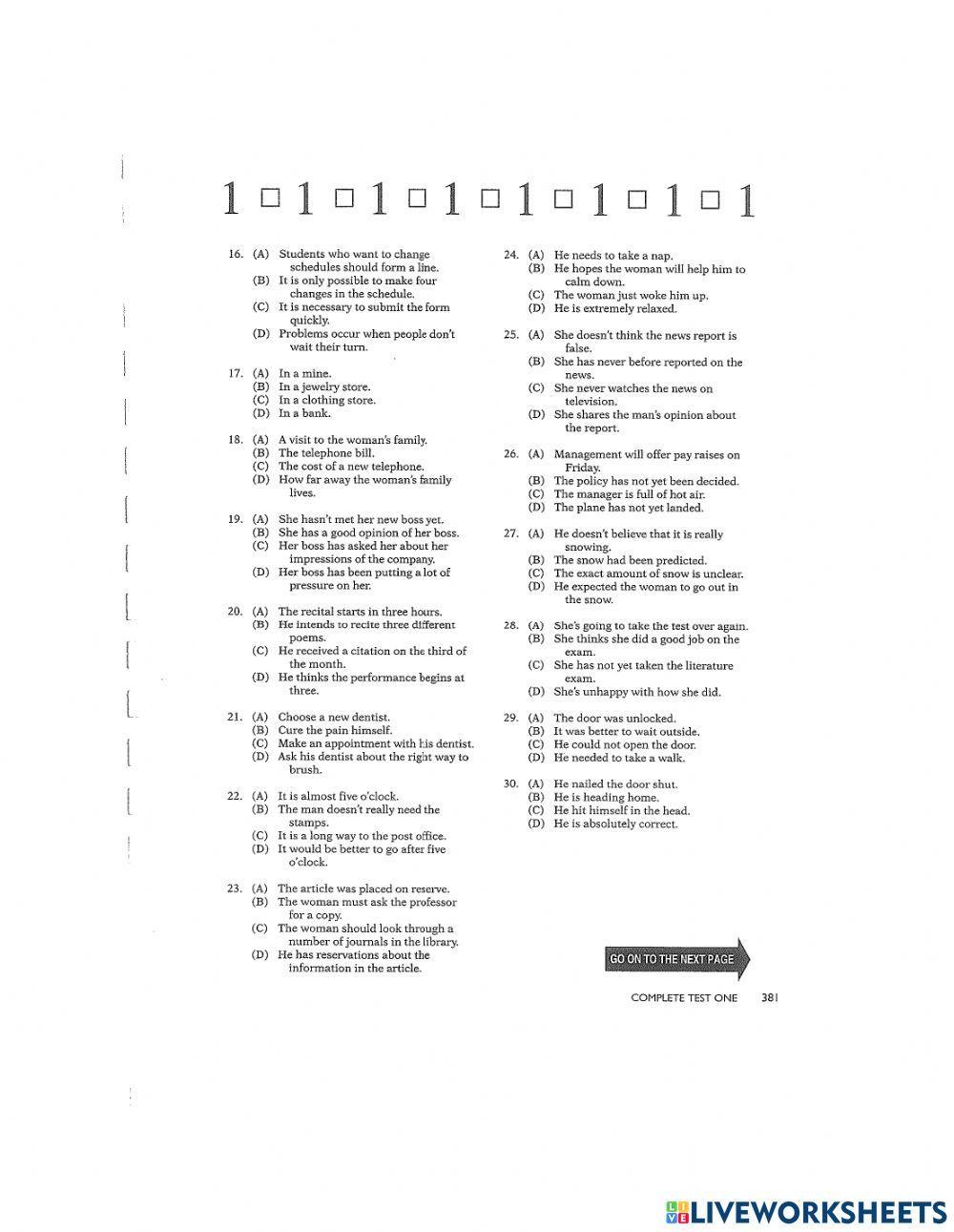 Toefl complete test 1