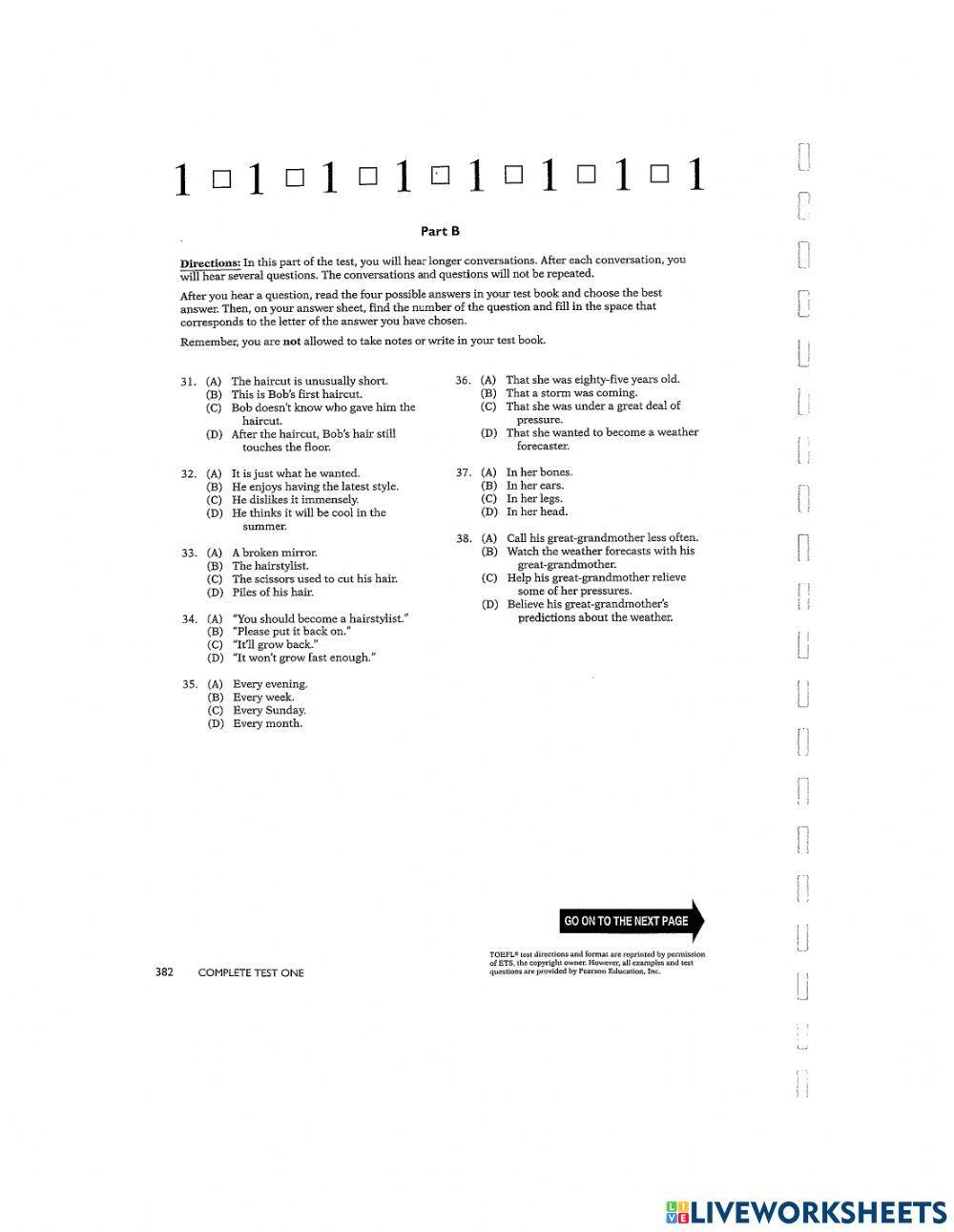 Toefl complete test 1