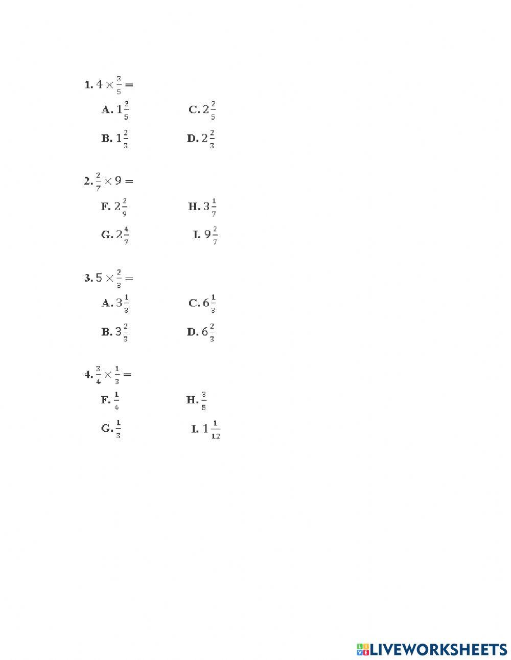Fraction Test A