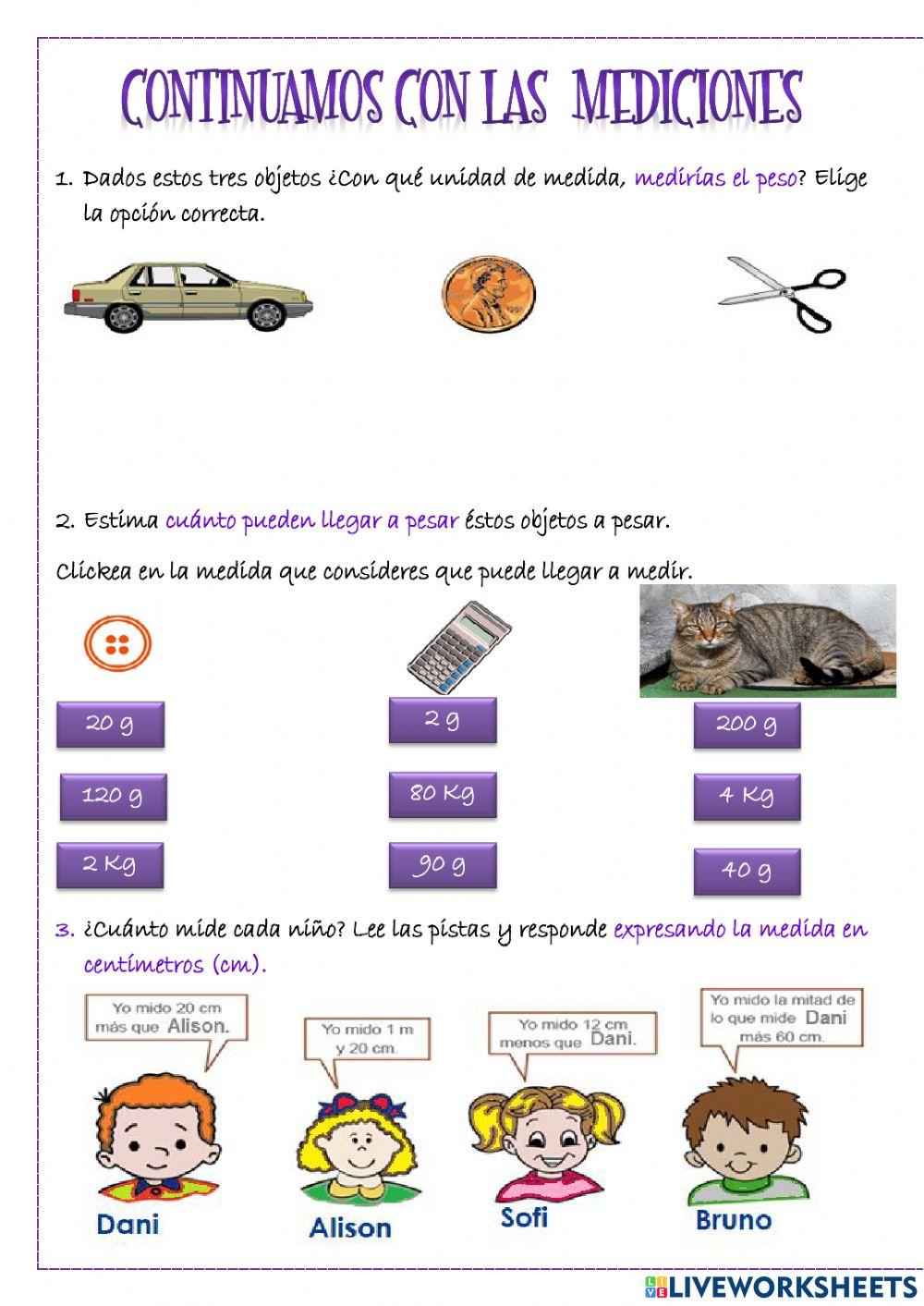 Continuamos con las mediciones