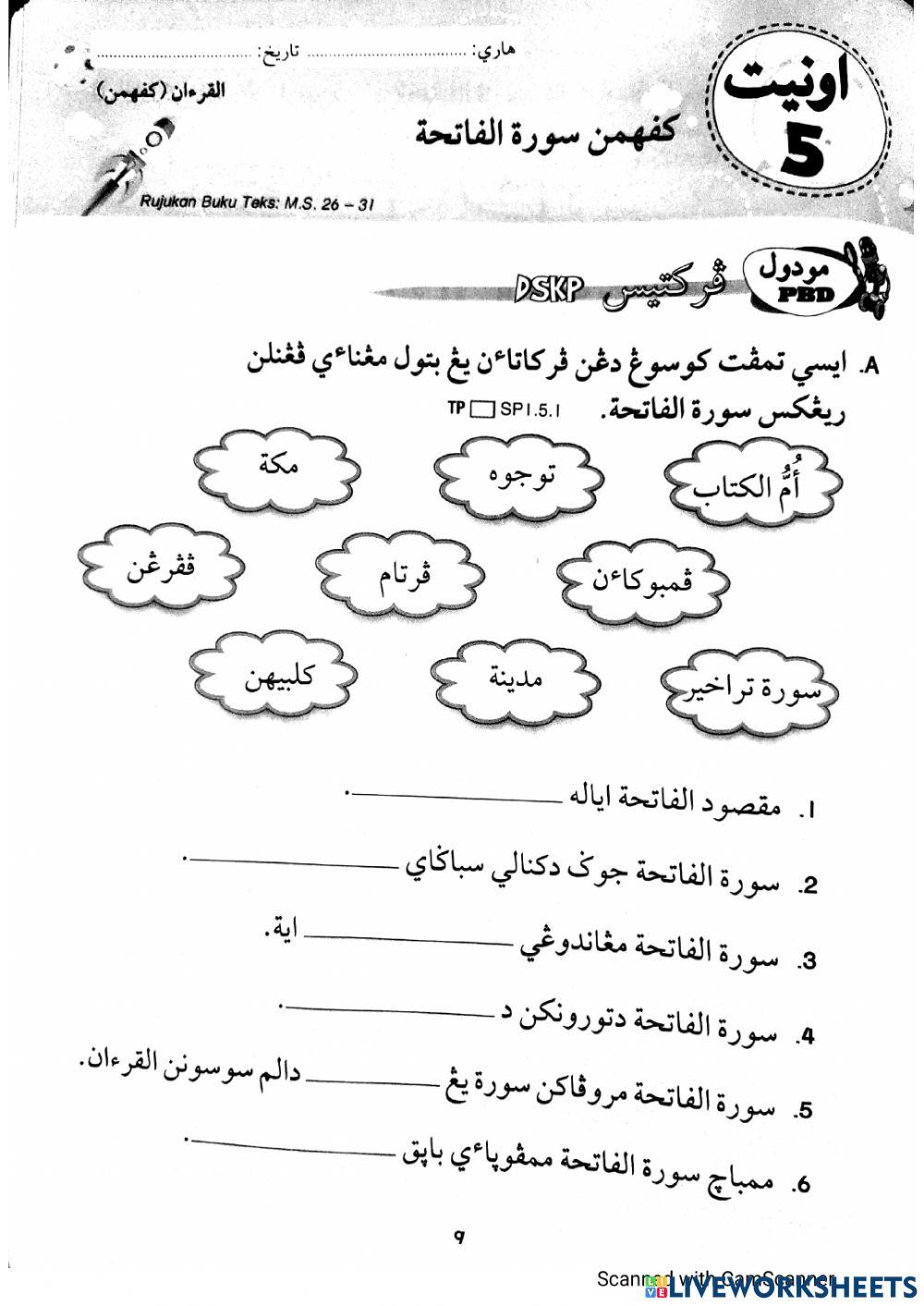 Pengenalan Surah Al-Fatihah