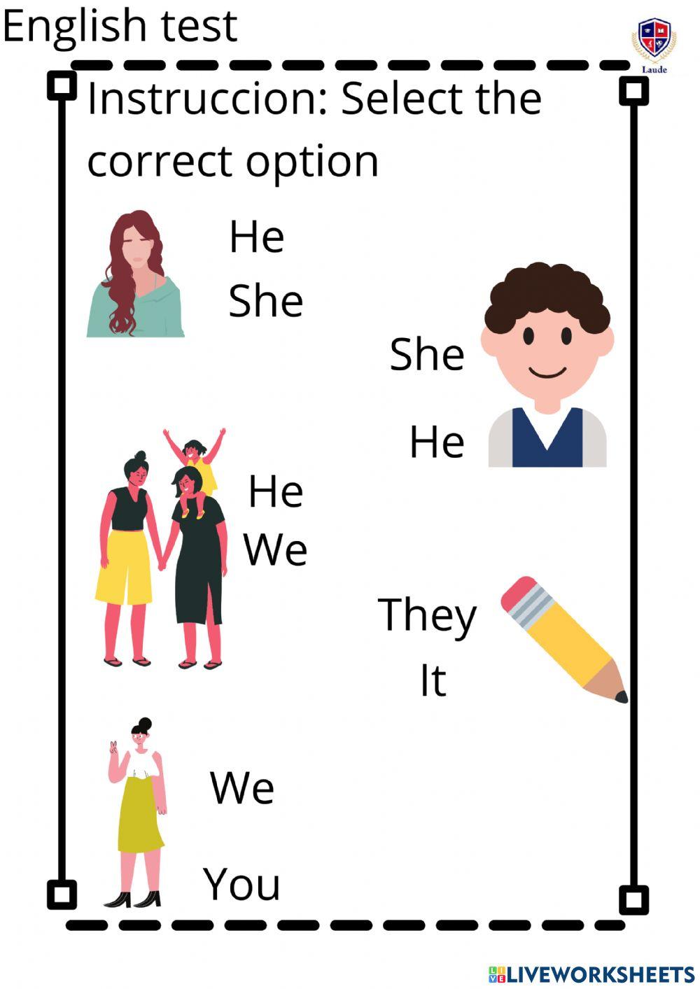Personal pronouns