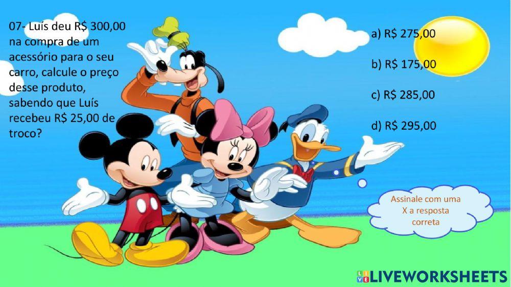 Operações com números naturais