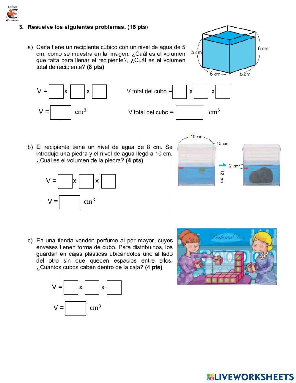 Guia evaluada de calculo de volumen