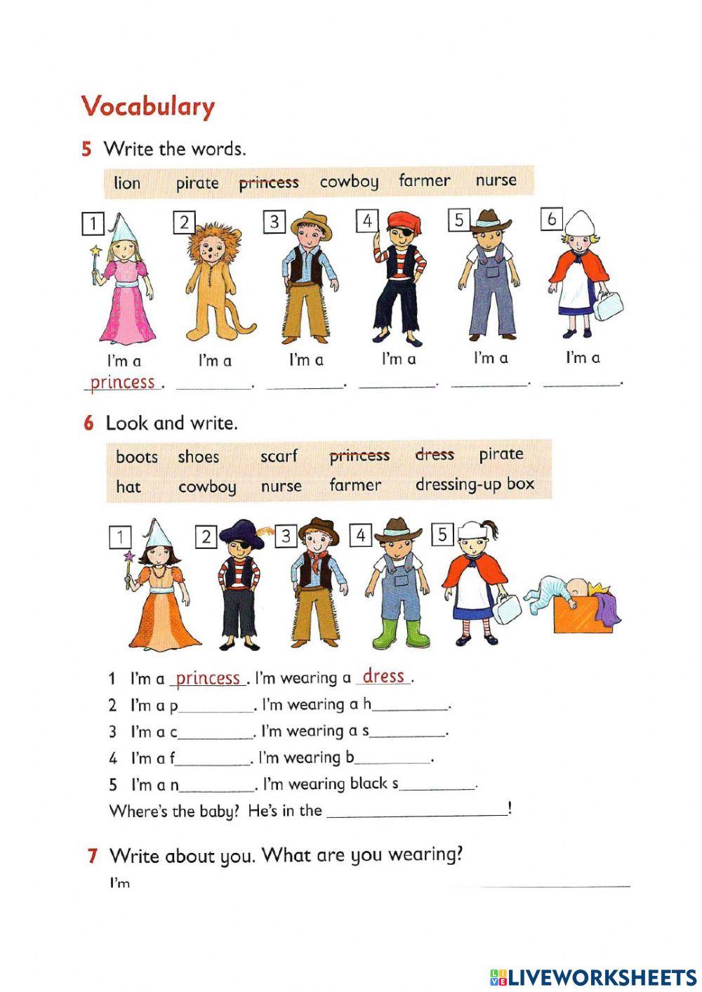 Reading and writing - Let-s dress up!