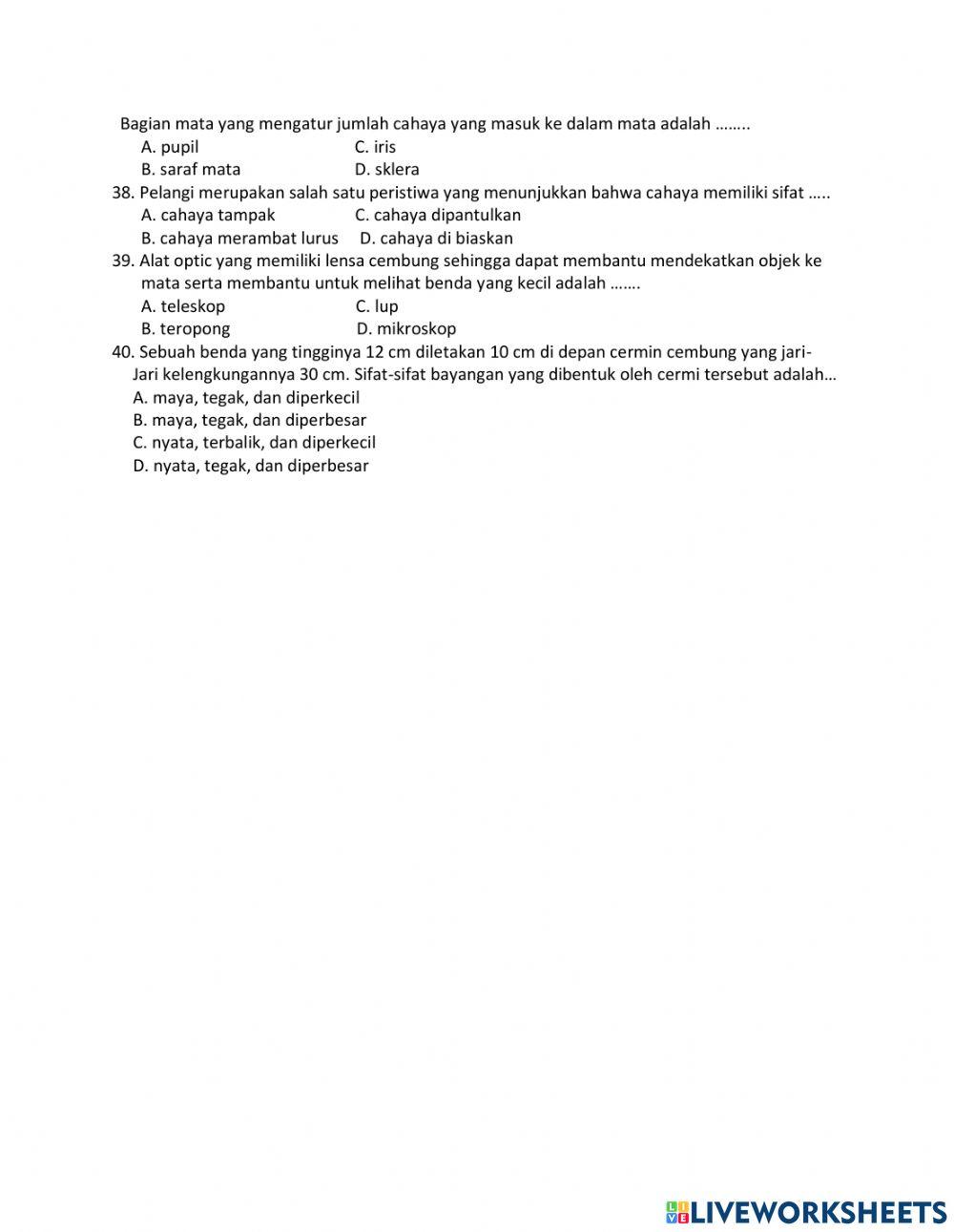 Penilaian Kenaikan Kelas Tahun Pelajaran 2020-2021