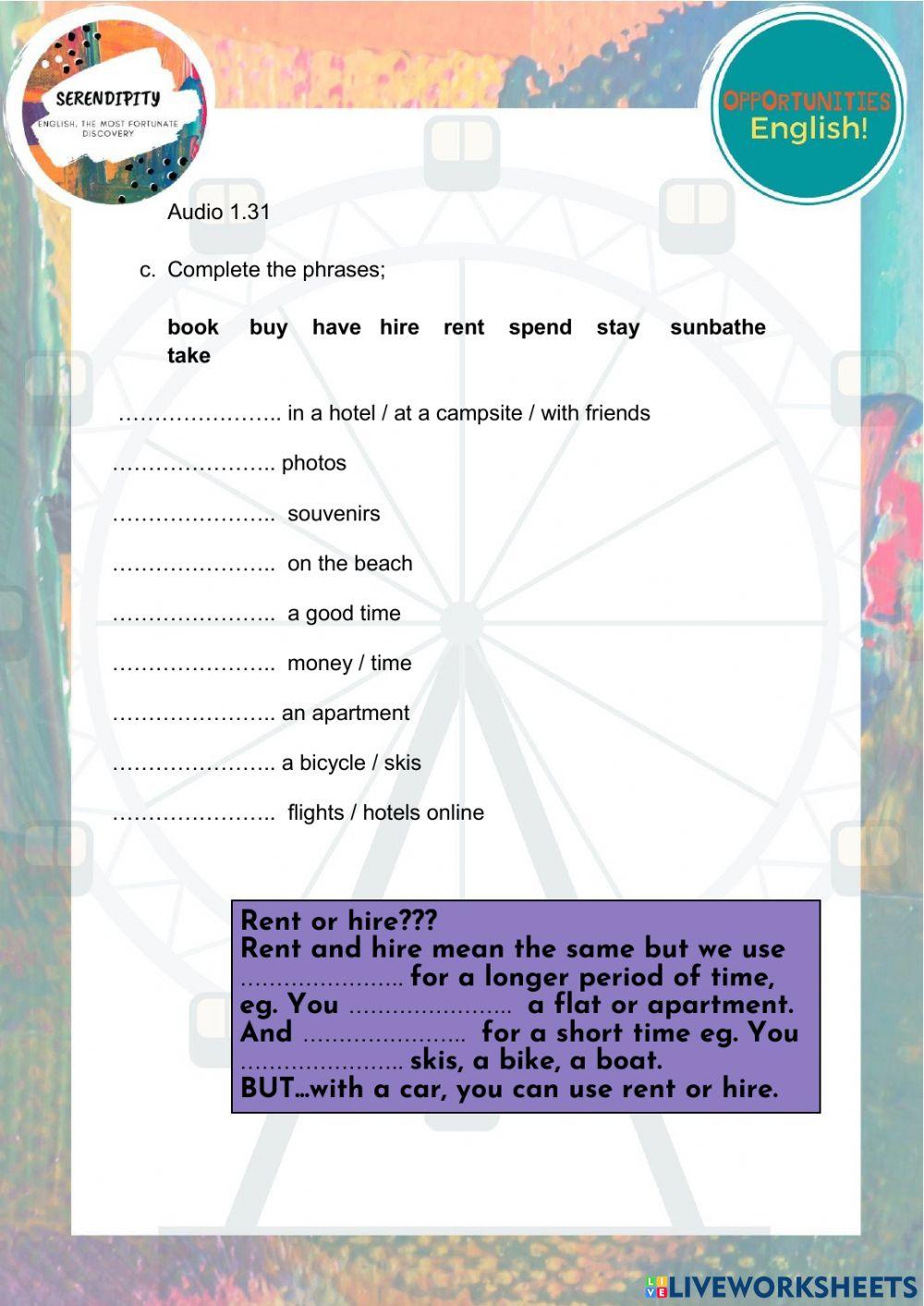 Unit 2A, pre elementary