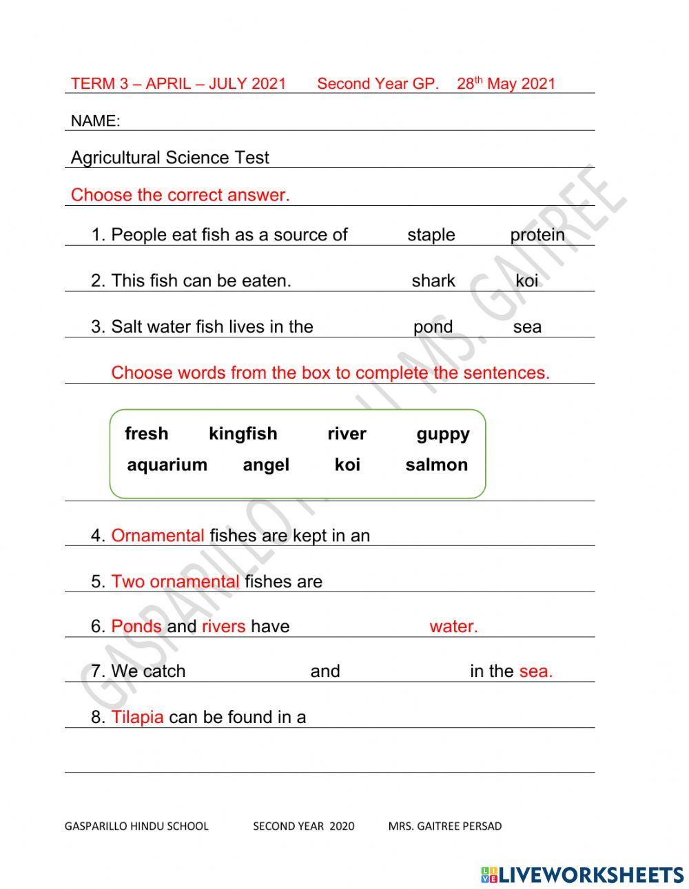 GaitreePersad Agriculture 1039842 LiveWorksheets