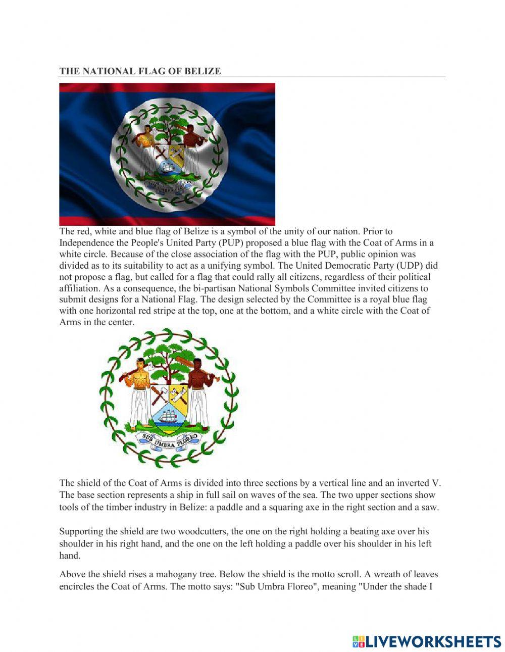 National Flag of Belize