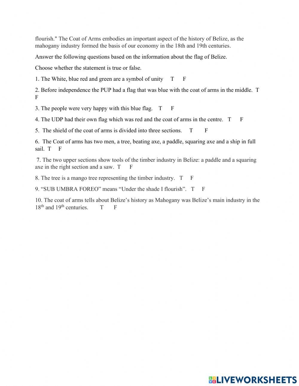 National Flag of Belize