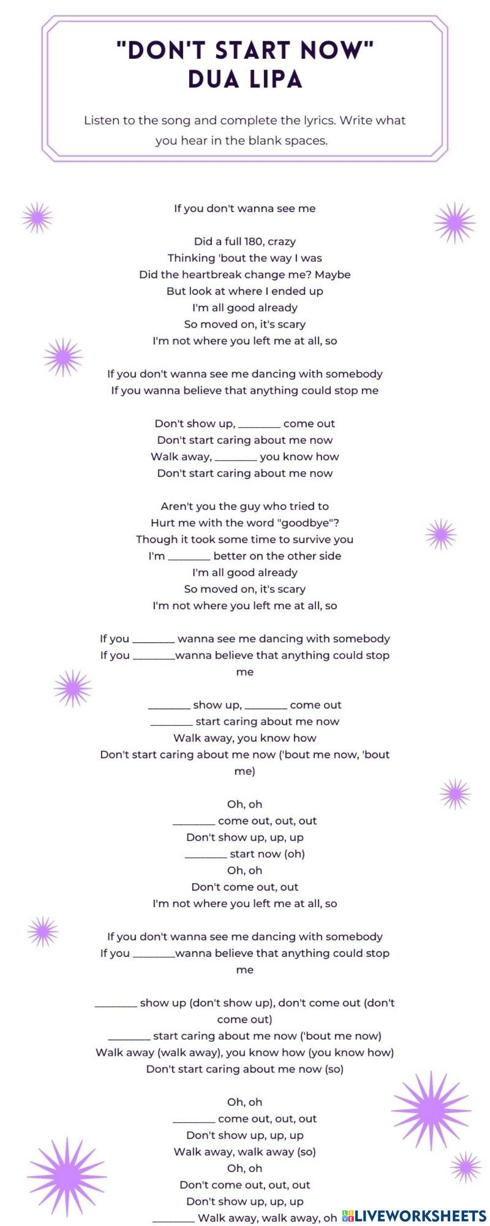 Listening - Dua Lipa