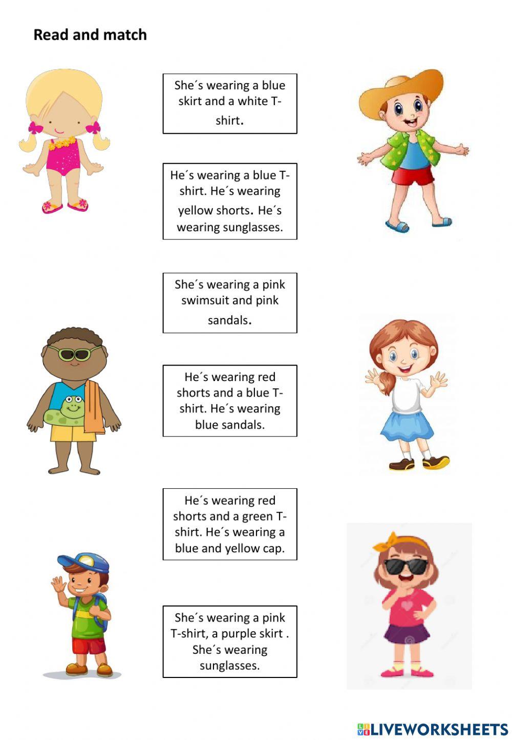 2º He-She-s wearing MATCH 1040256 | teacherpadi | Live