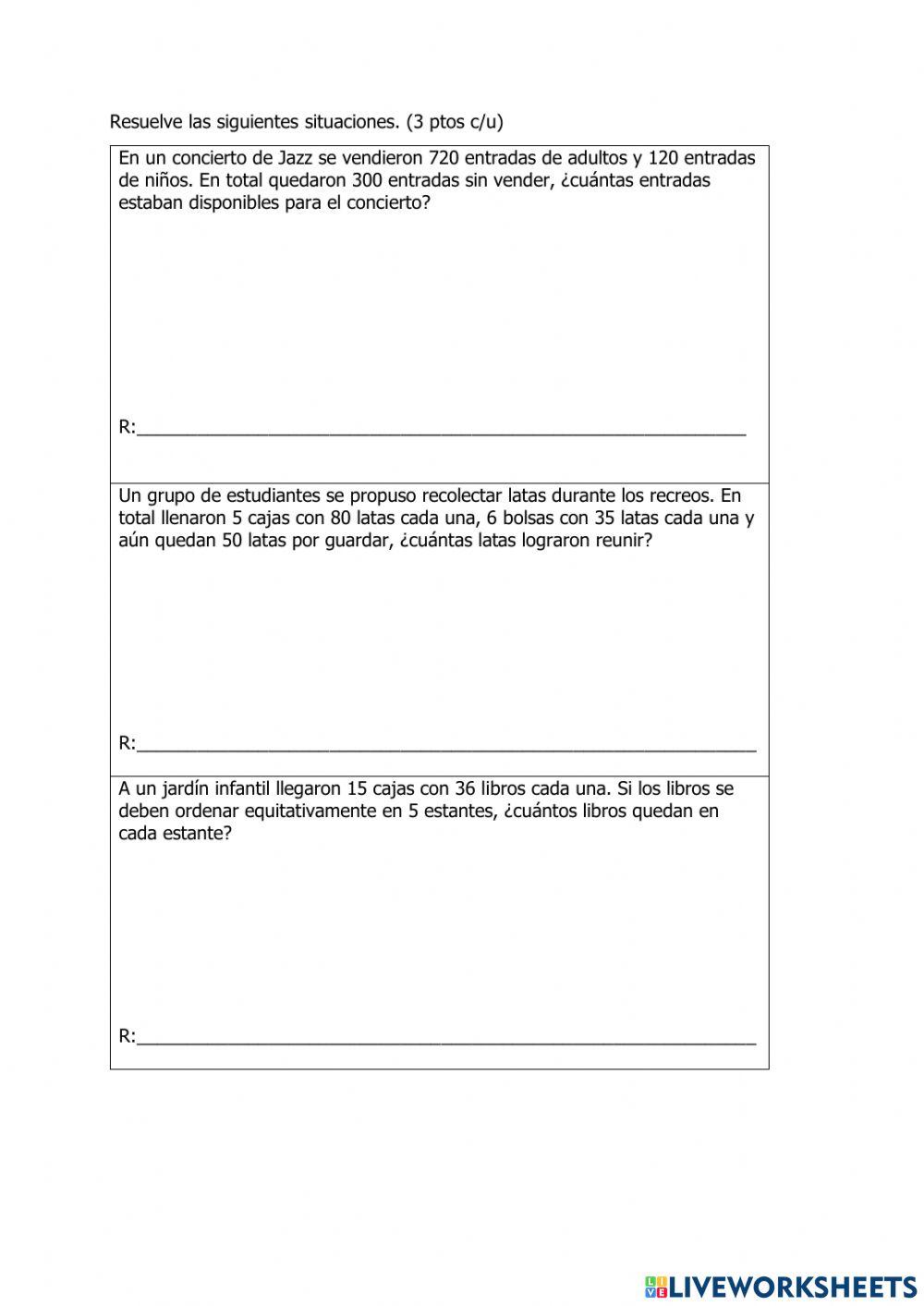 Operaciones básicas