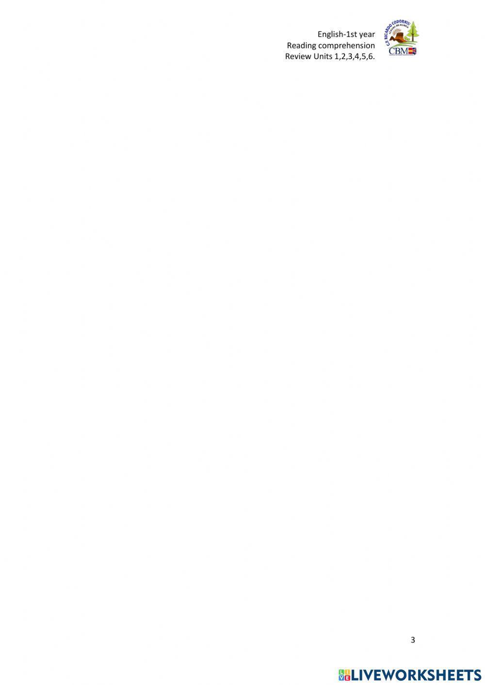 Order and circle-revision 1st year-school objects, body, clothes, toys, pets, food