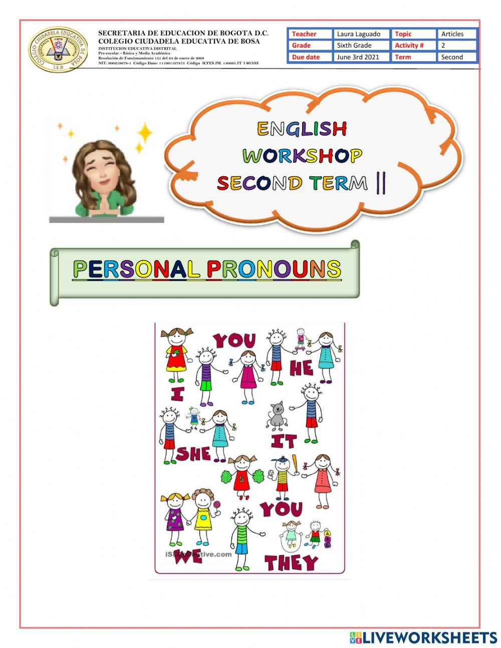 Personal pronouns
