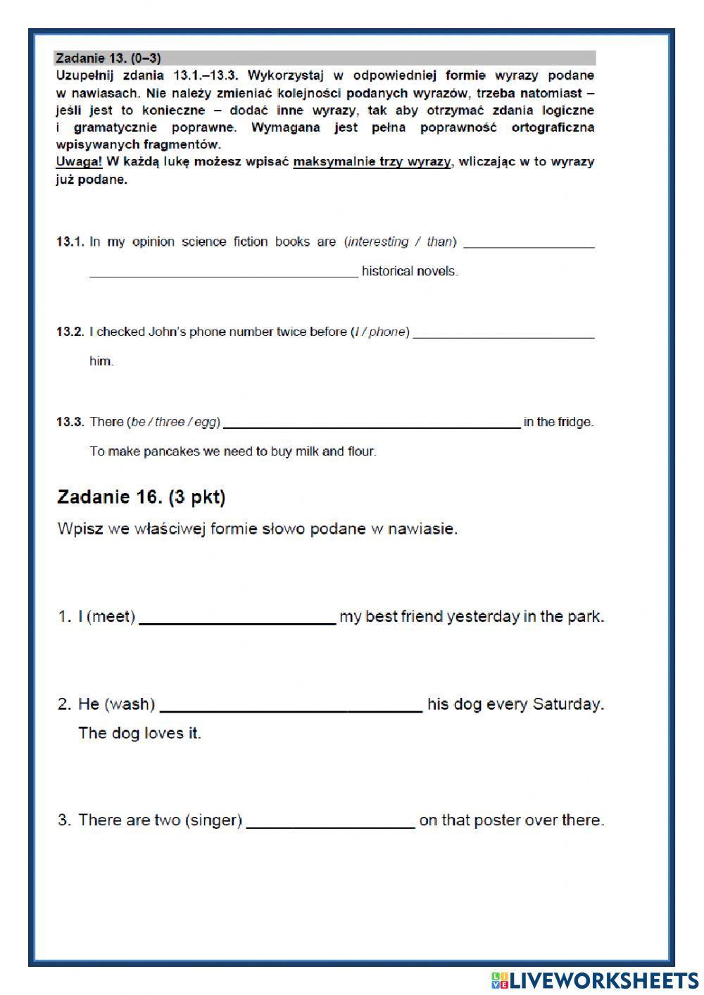 Egzamin ósmoklasisty