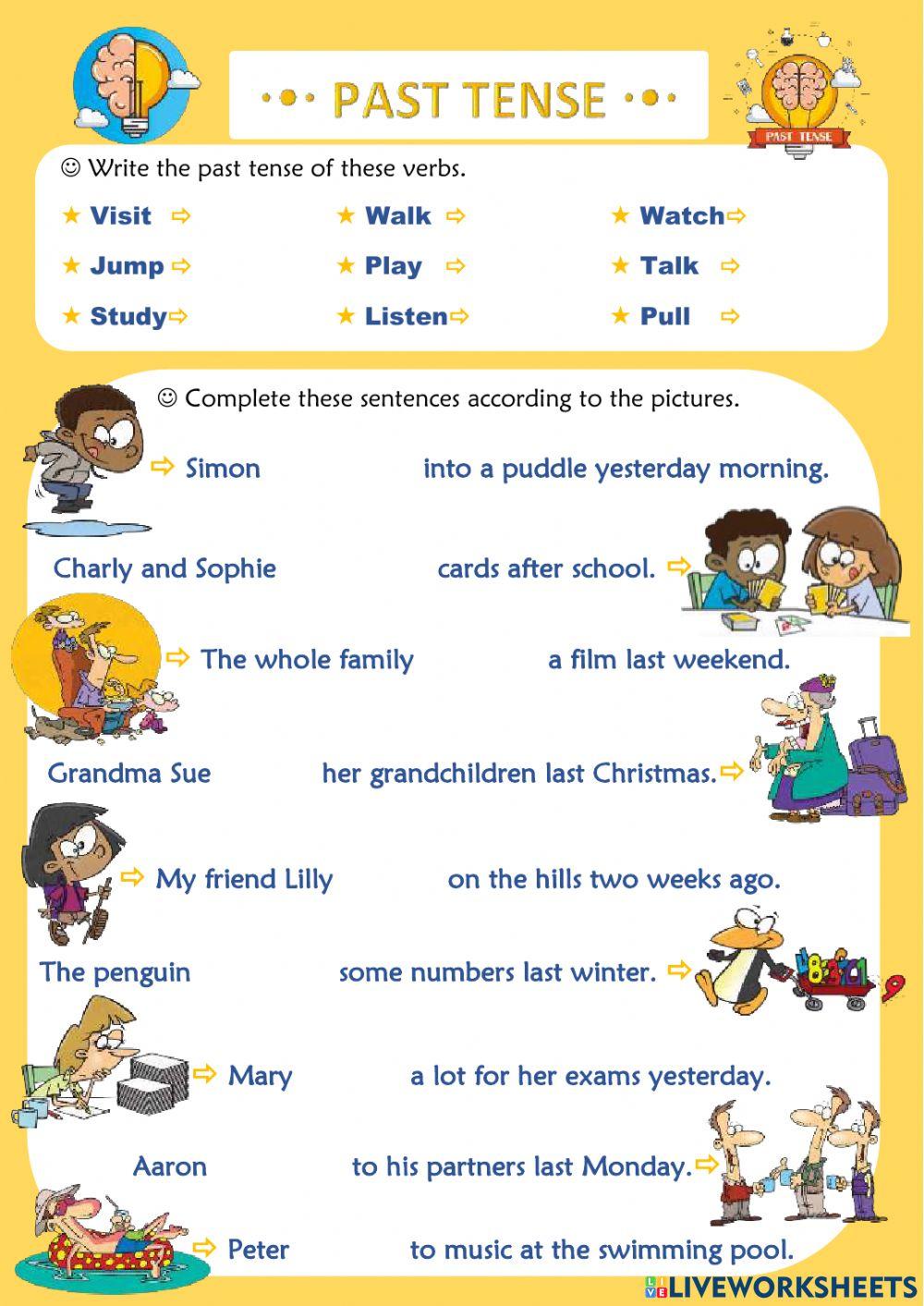 Past tense - regular verbs