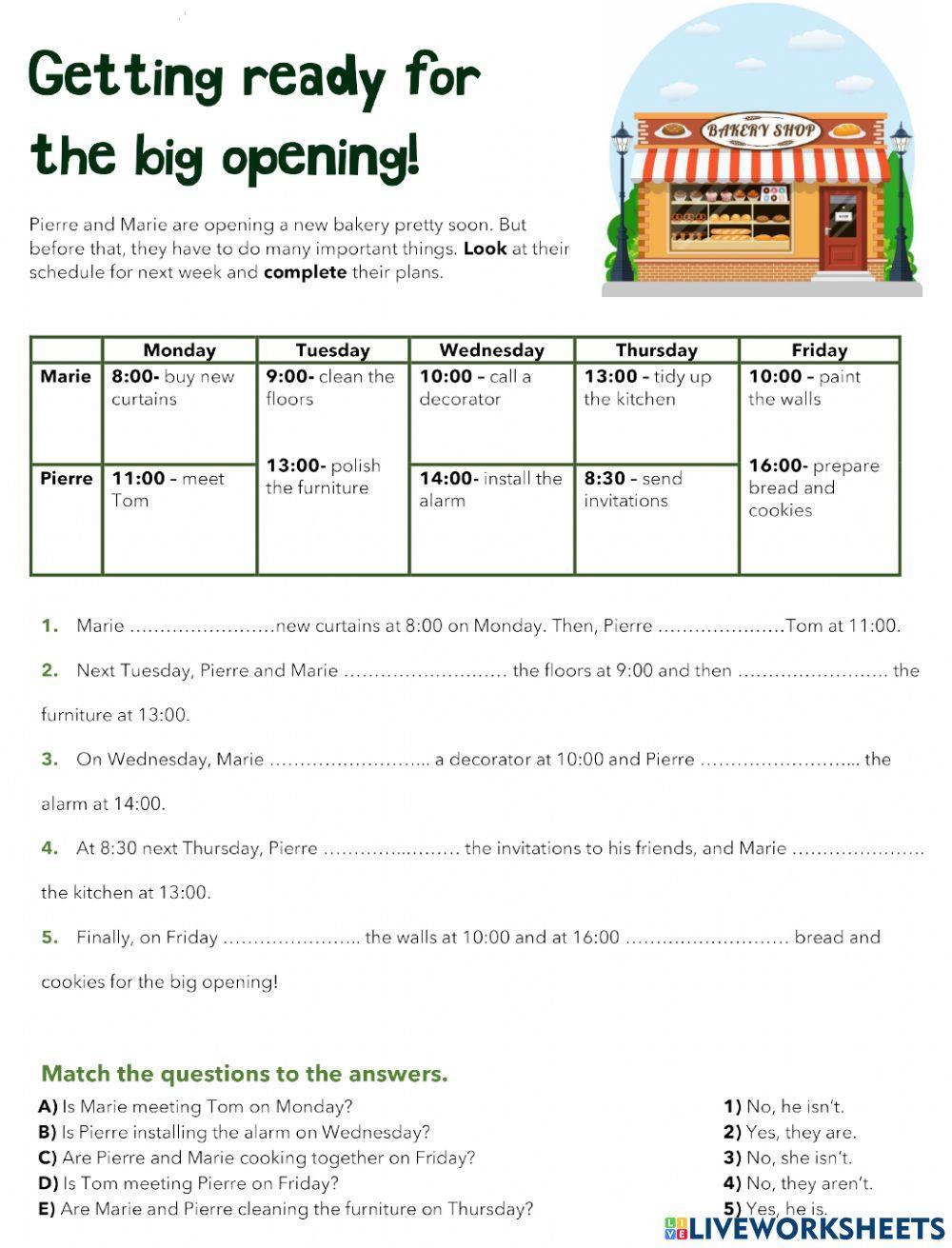 Getting Ready for the Big Opening