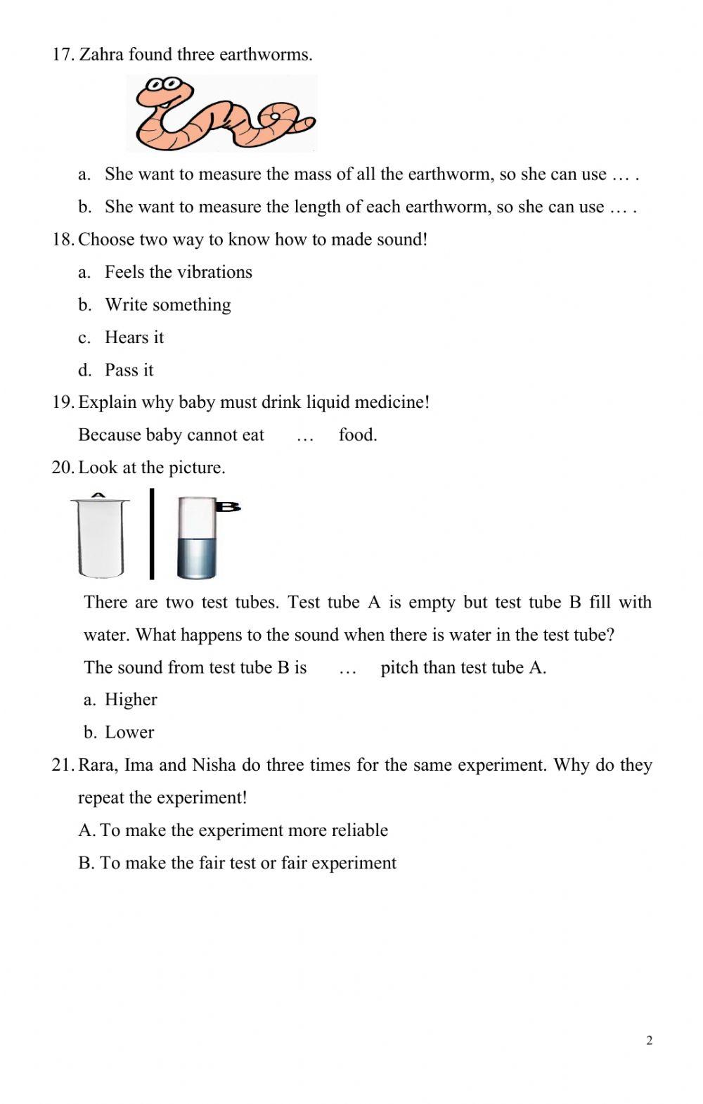 SCIENCE CPPT PREPARATION 4 GRADER