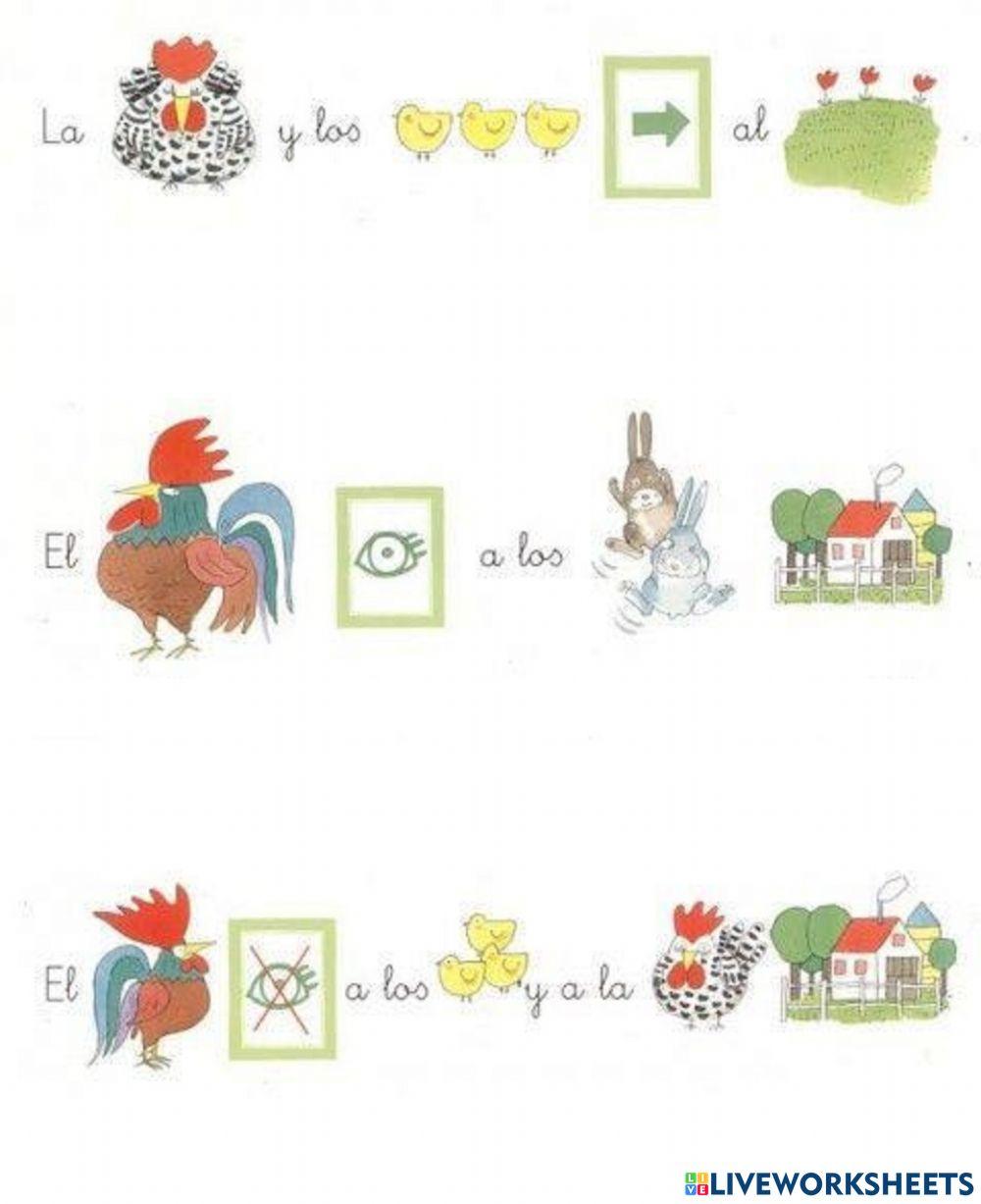 Cuento con pictogramas para conciencia fonológica