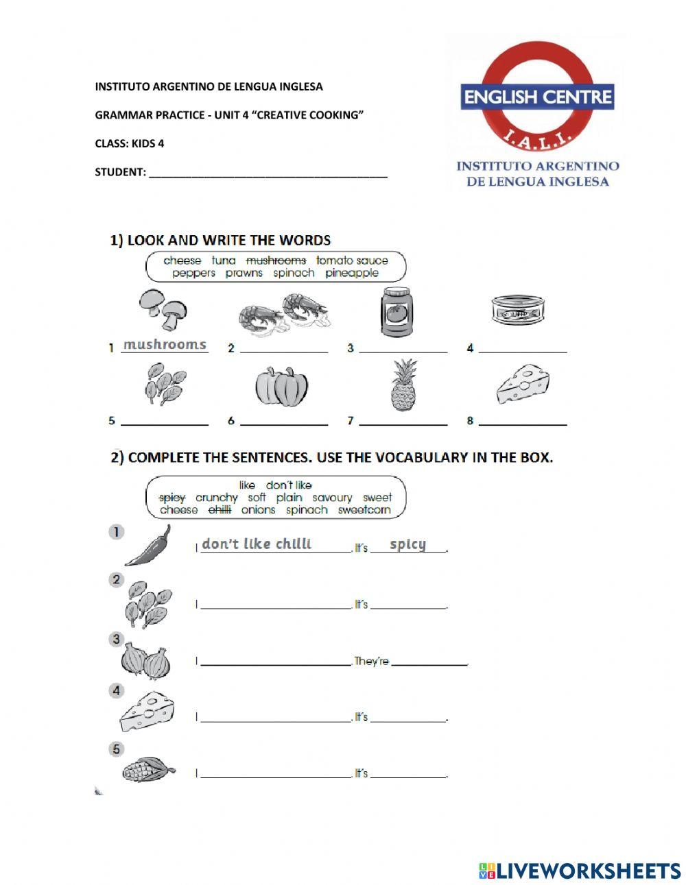 PRACTICE ACTIVITY - Give me five 3-unit 4