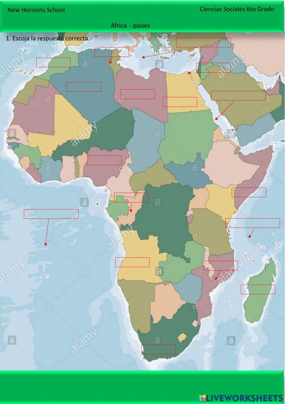 África - Países 6to Grado
