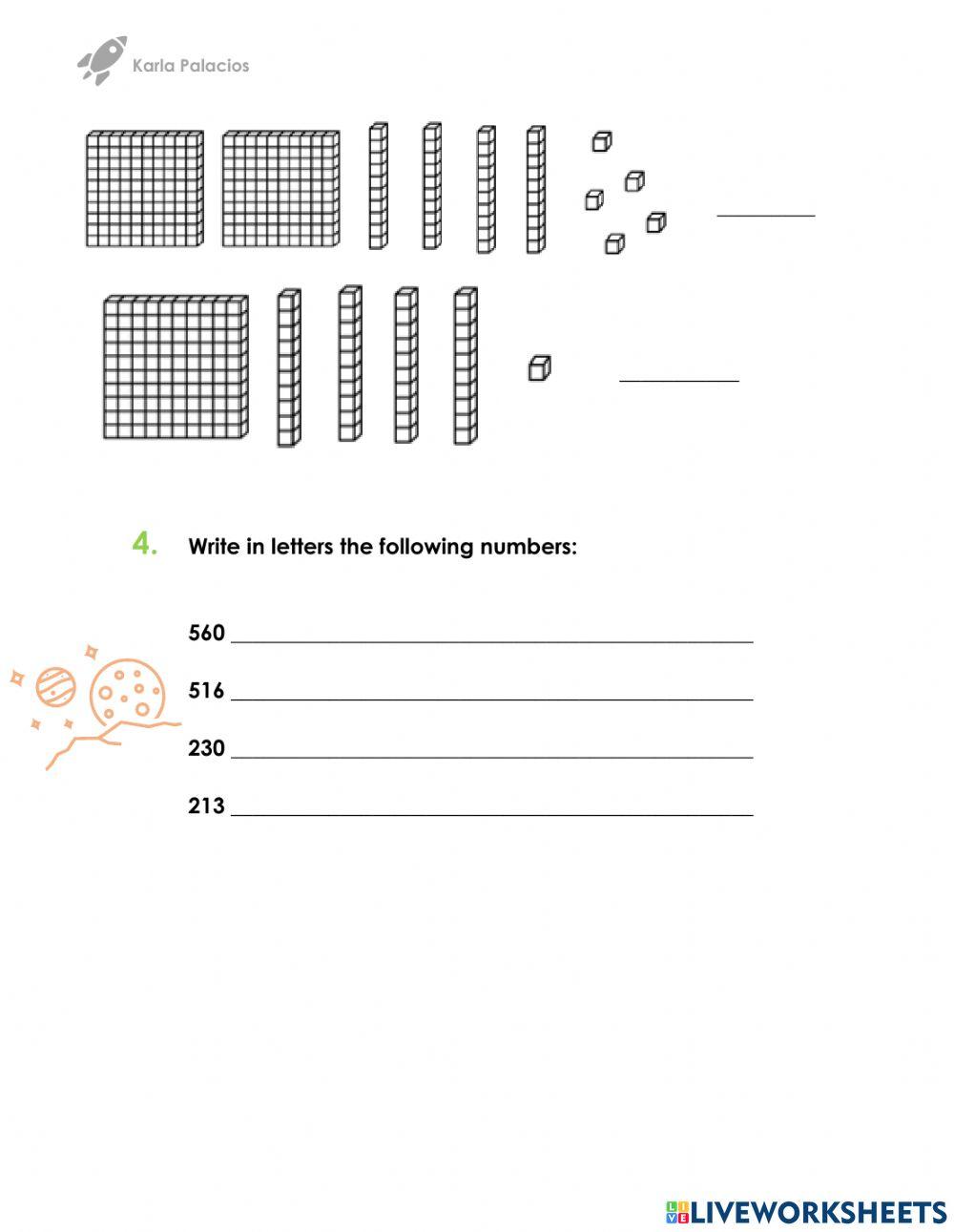 Expanded form - 100 1000
