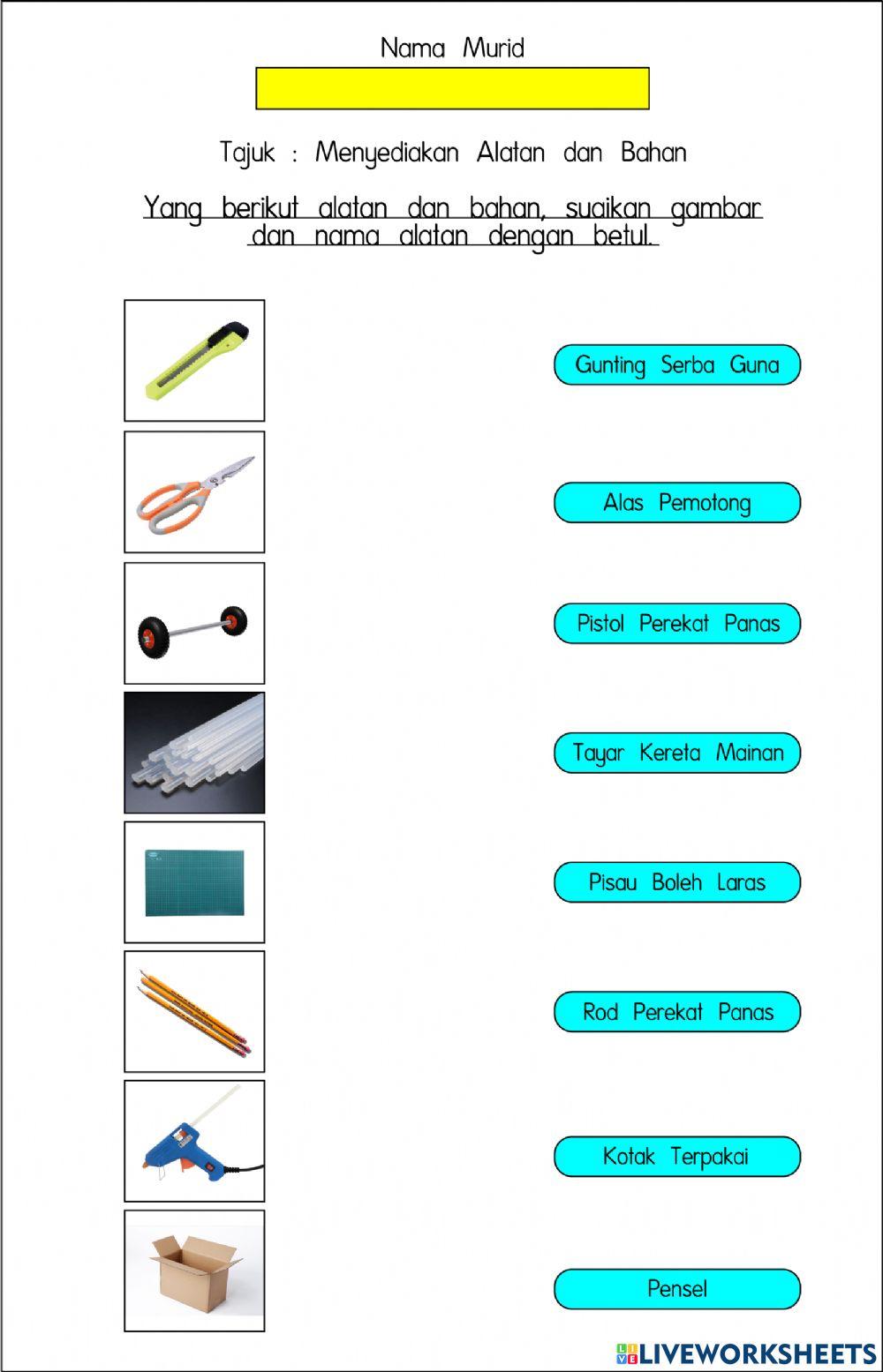 Menyediakan Alatan dan Bahan