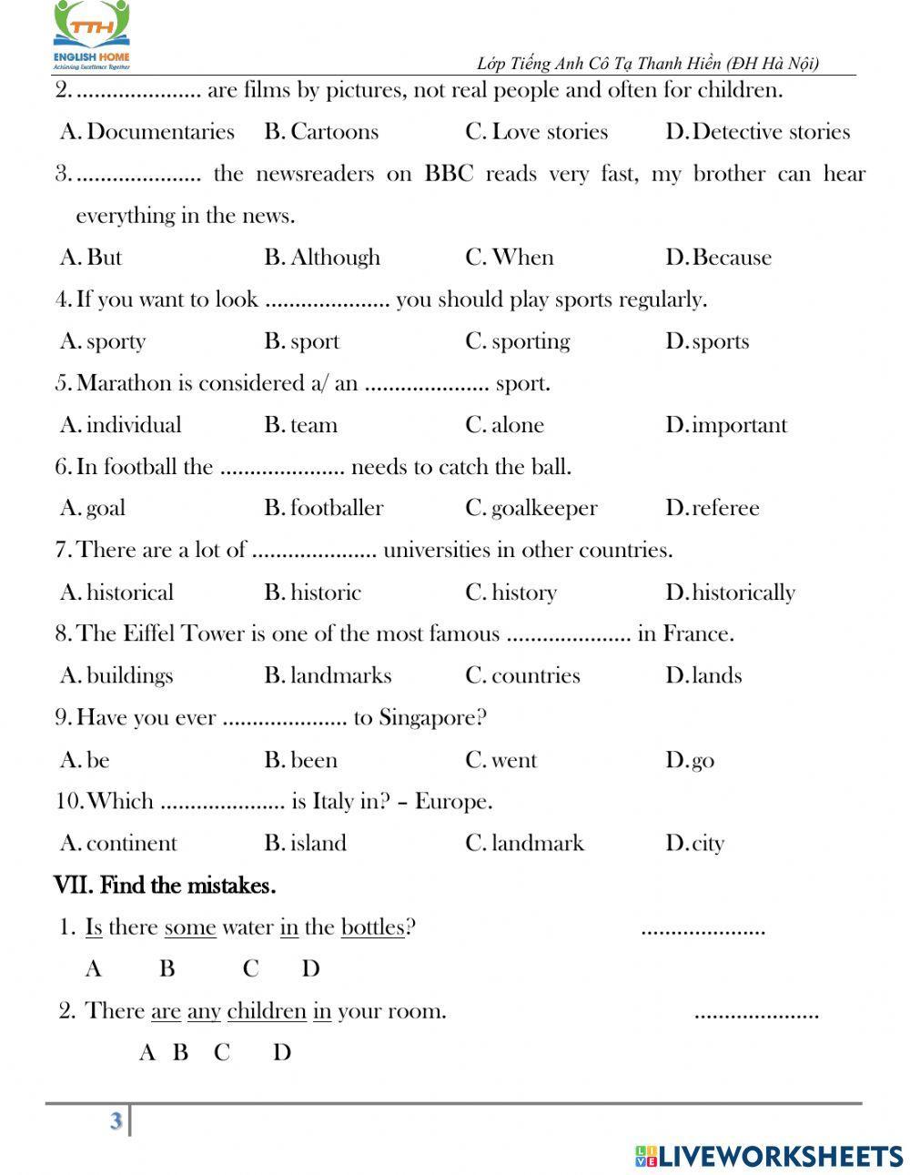 Grade 6 - End-of-term 2 Test