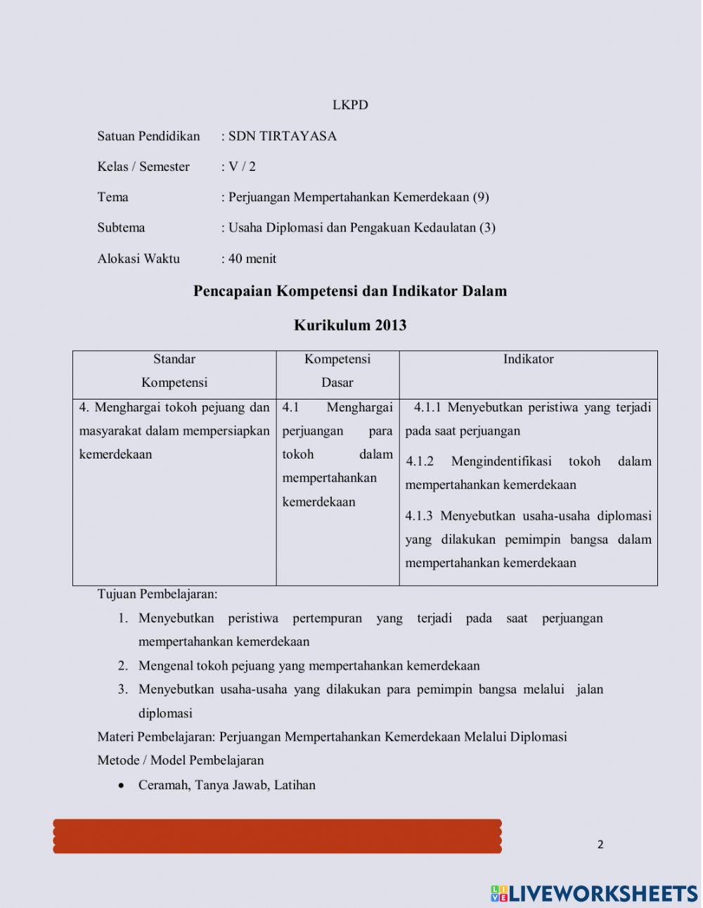 Perjuangan Mempertahankan Kemerdekaan