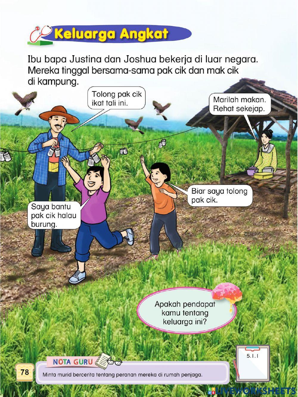 Pendidikan Kesihatan Tahun 1 PdPRM17 Jumaat 28hb Mei 2021 Unit 9 Bersih dan Selamat - Kekeluargaan