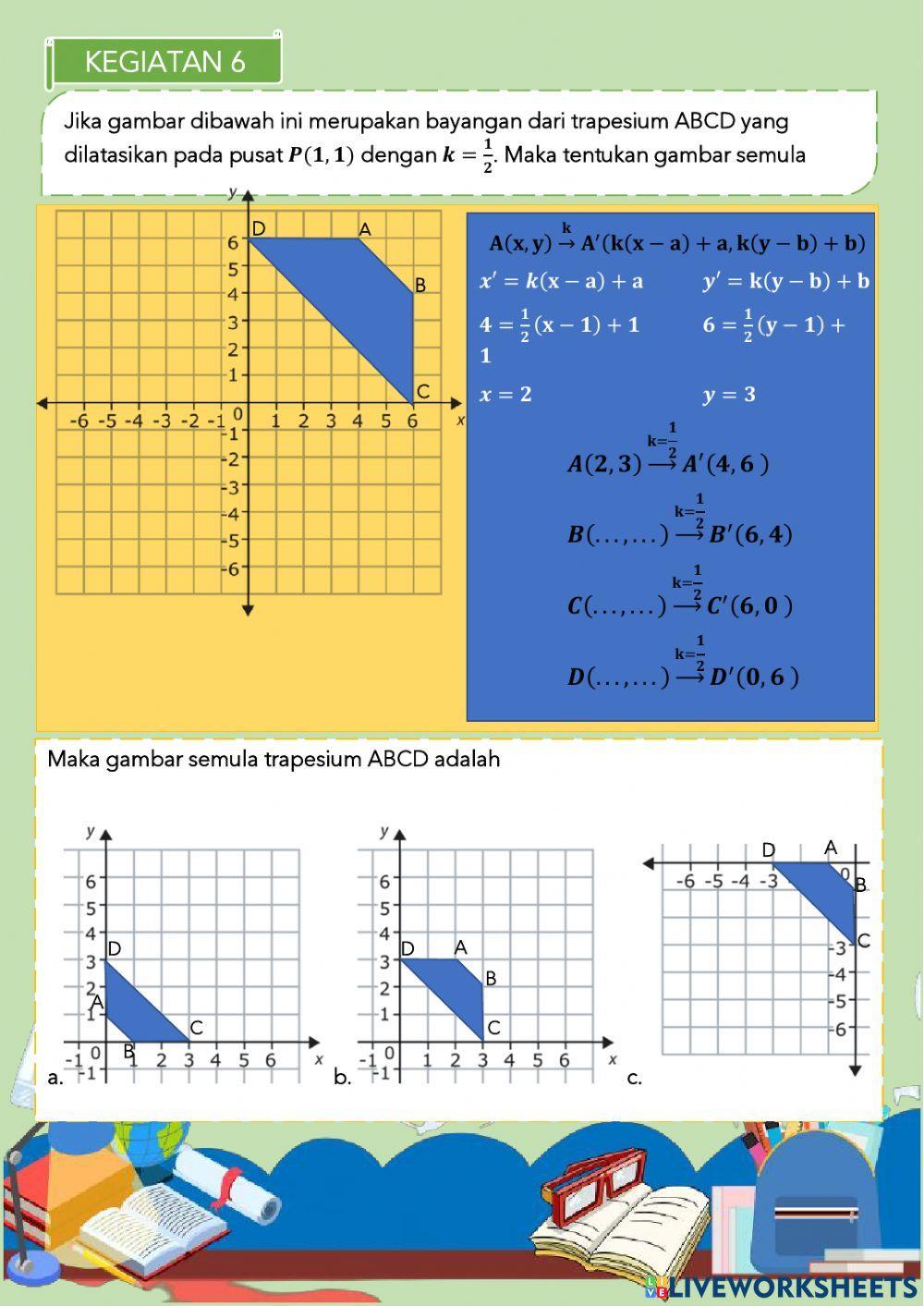 Lkpd transformasi geometri - dilatasi
