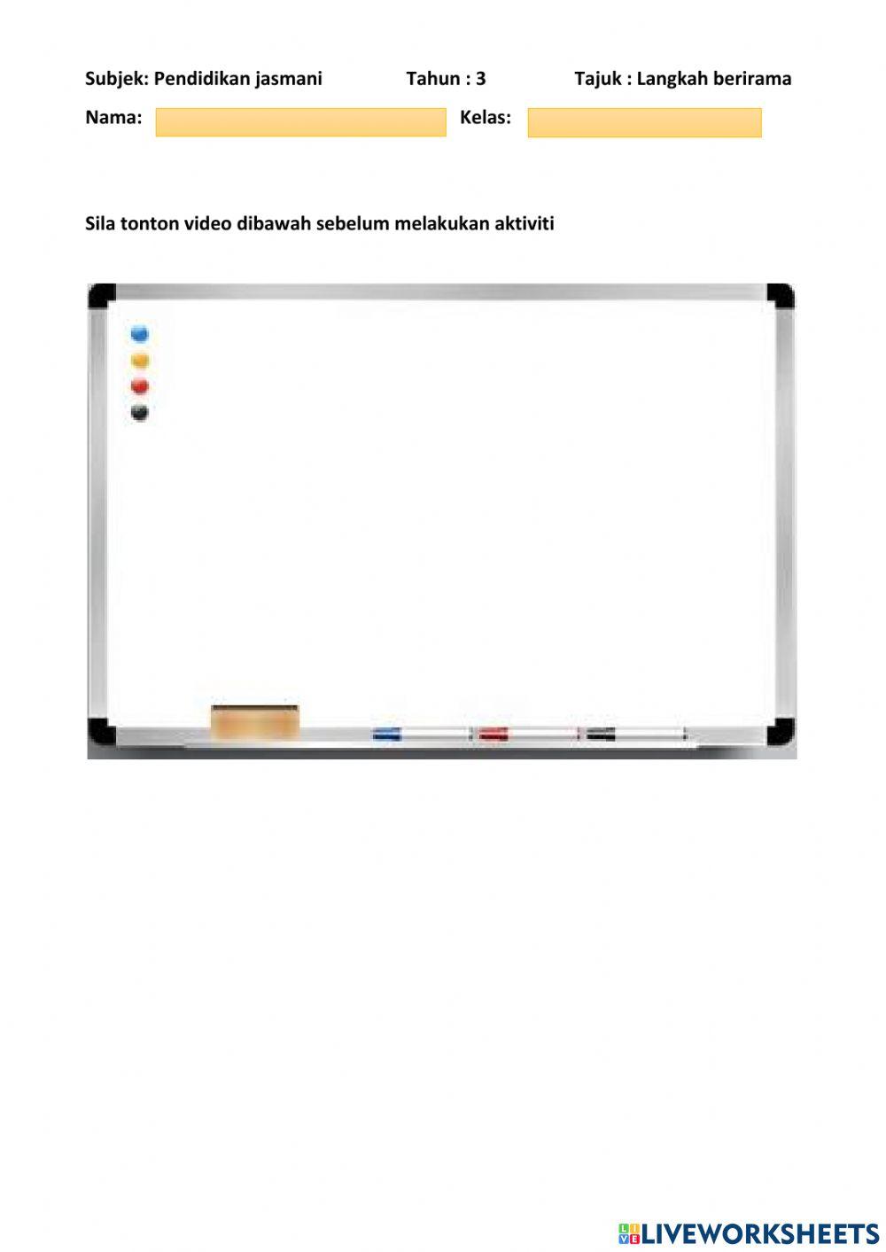 Langkah berirama tahun 3