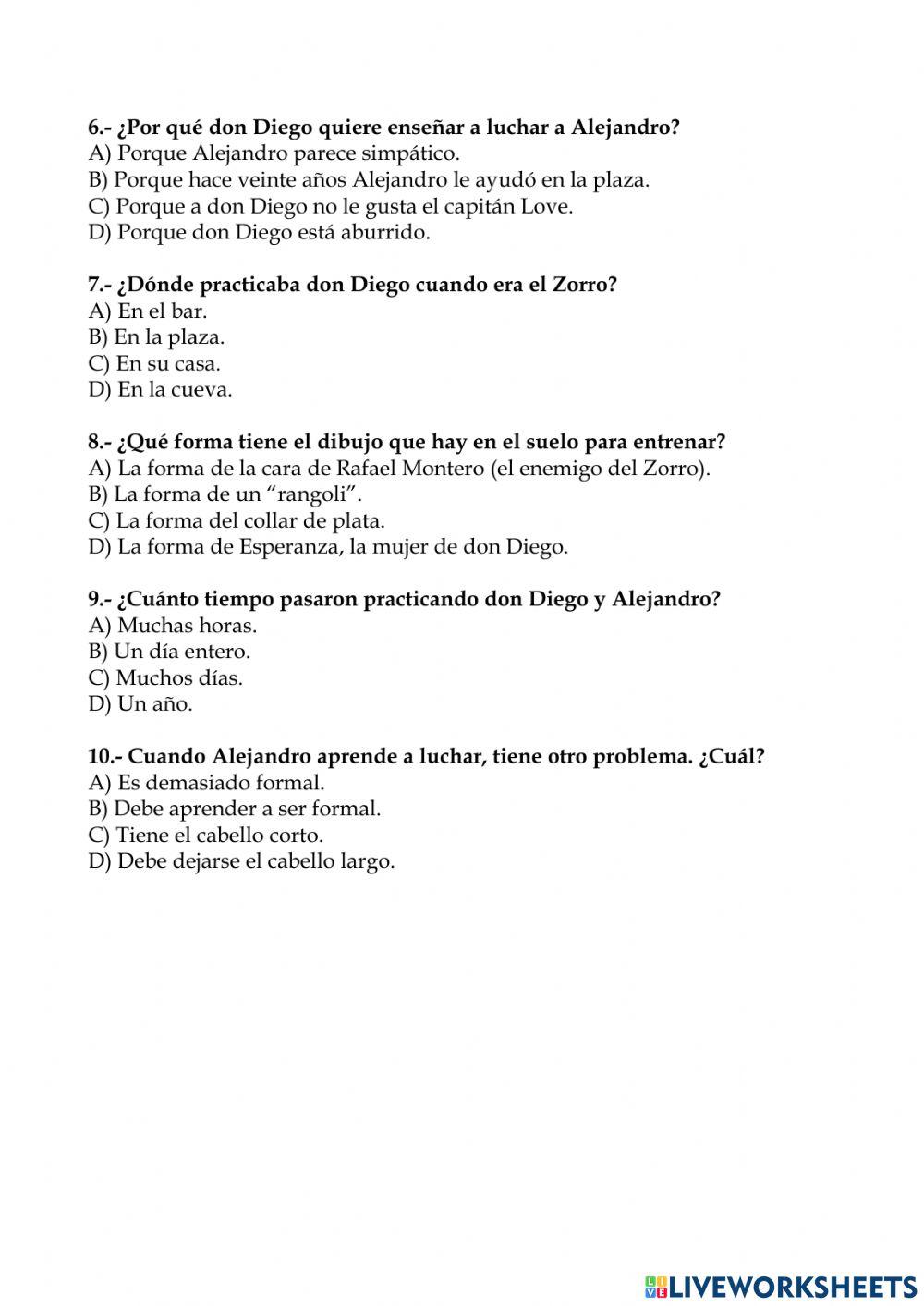 La máscara del zorro ficha 7 (cap 5)