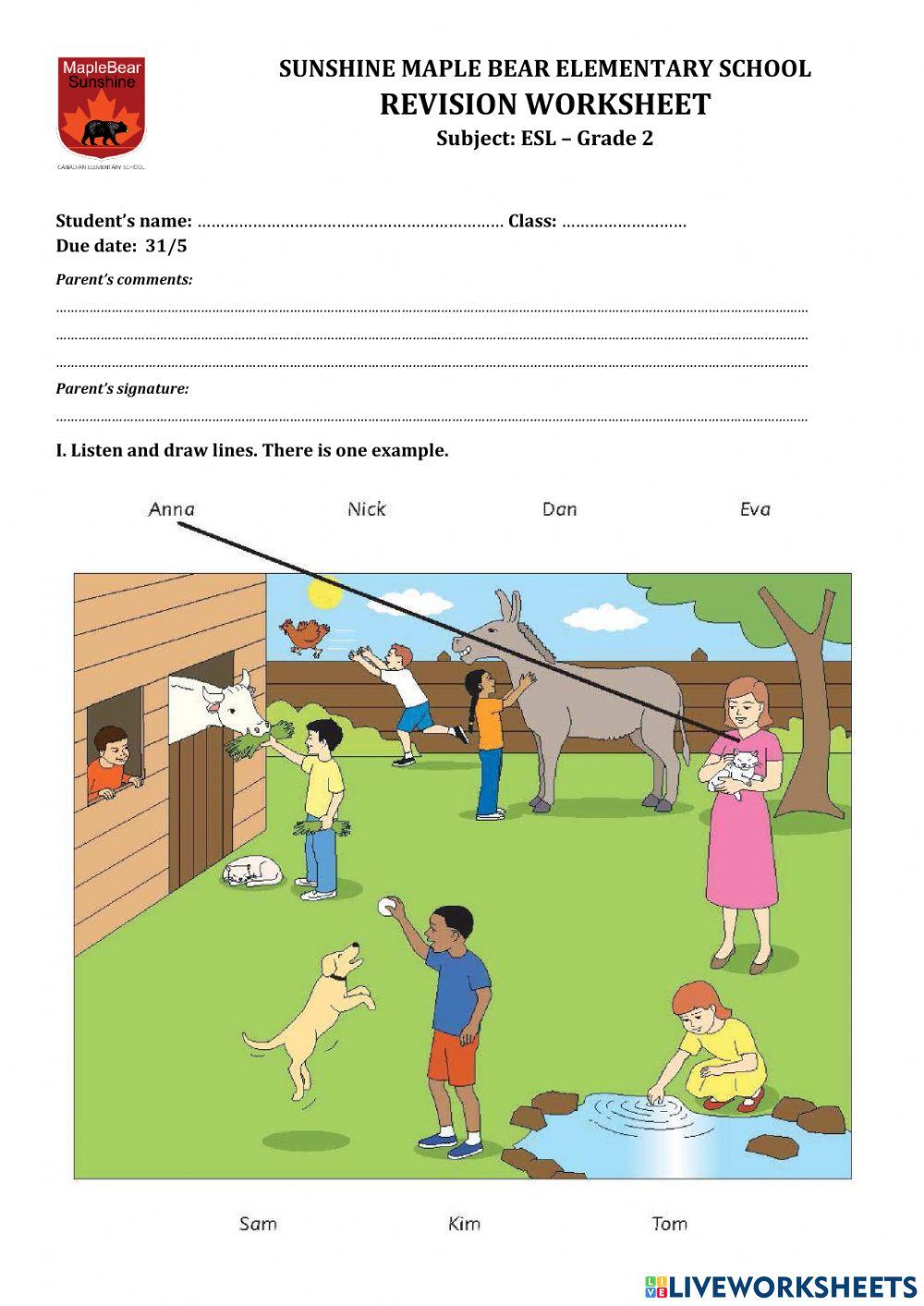 Summer Revision Worksheet 2